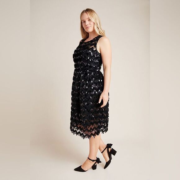 Anthropologie Priscilla Textured Dress - Picture 1 of 6